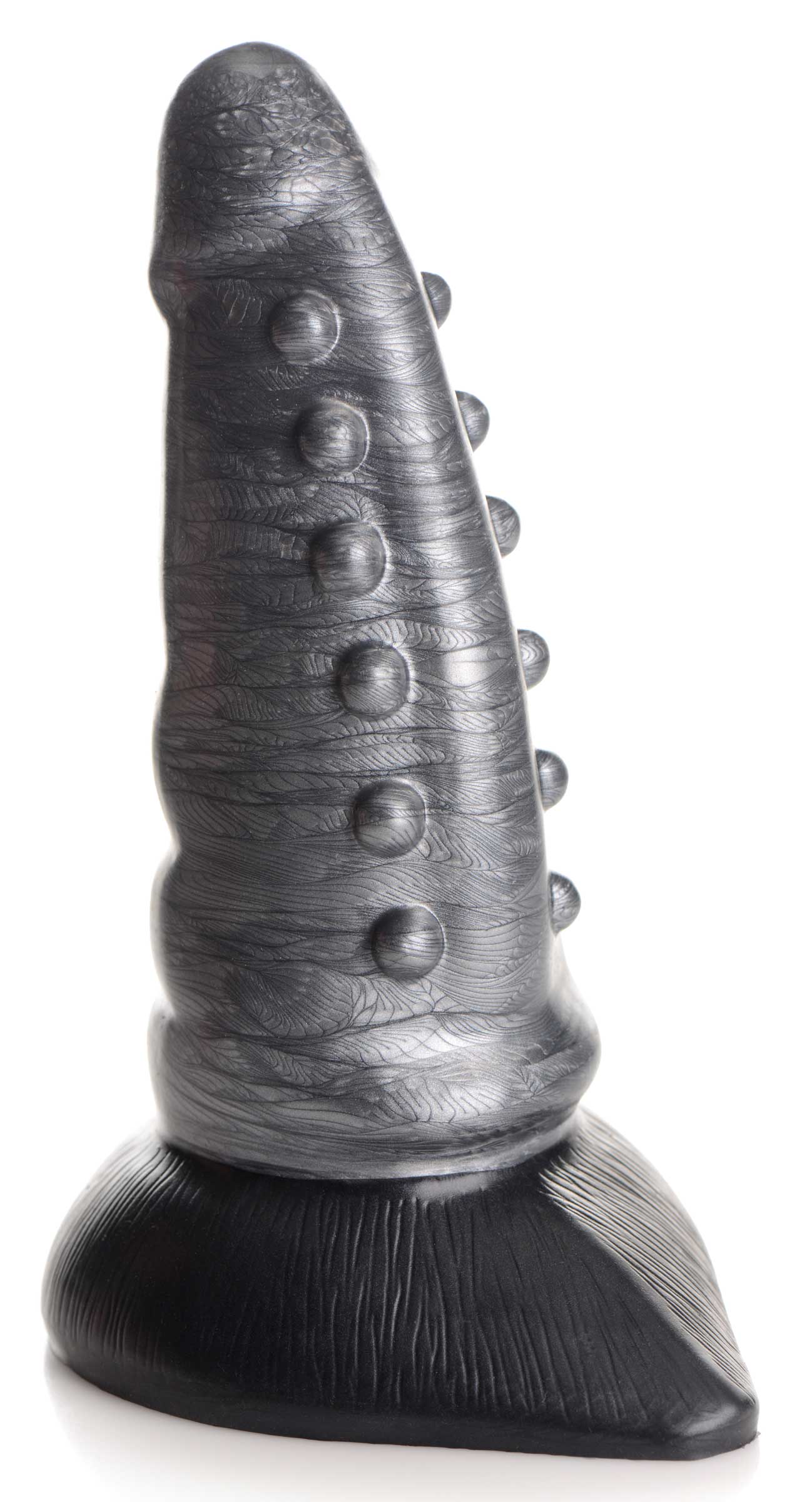 Creature Cocks Beastly Tapered Bumpy Silicone Dildo Grey