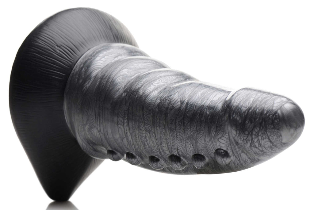 Creature Cocks Beastly Tapered Bumpy Silicone Dildo Grey