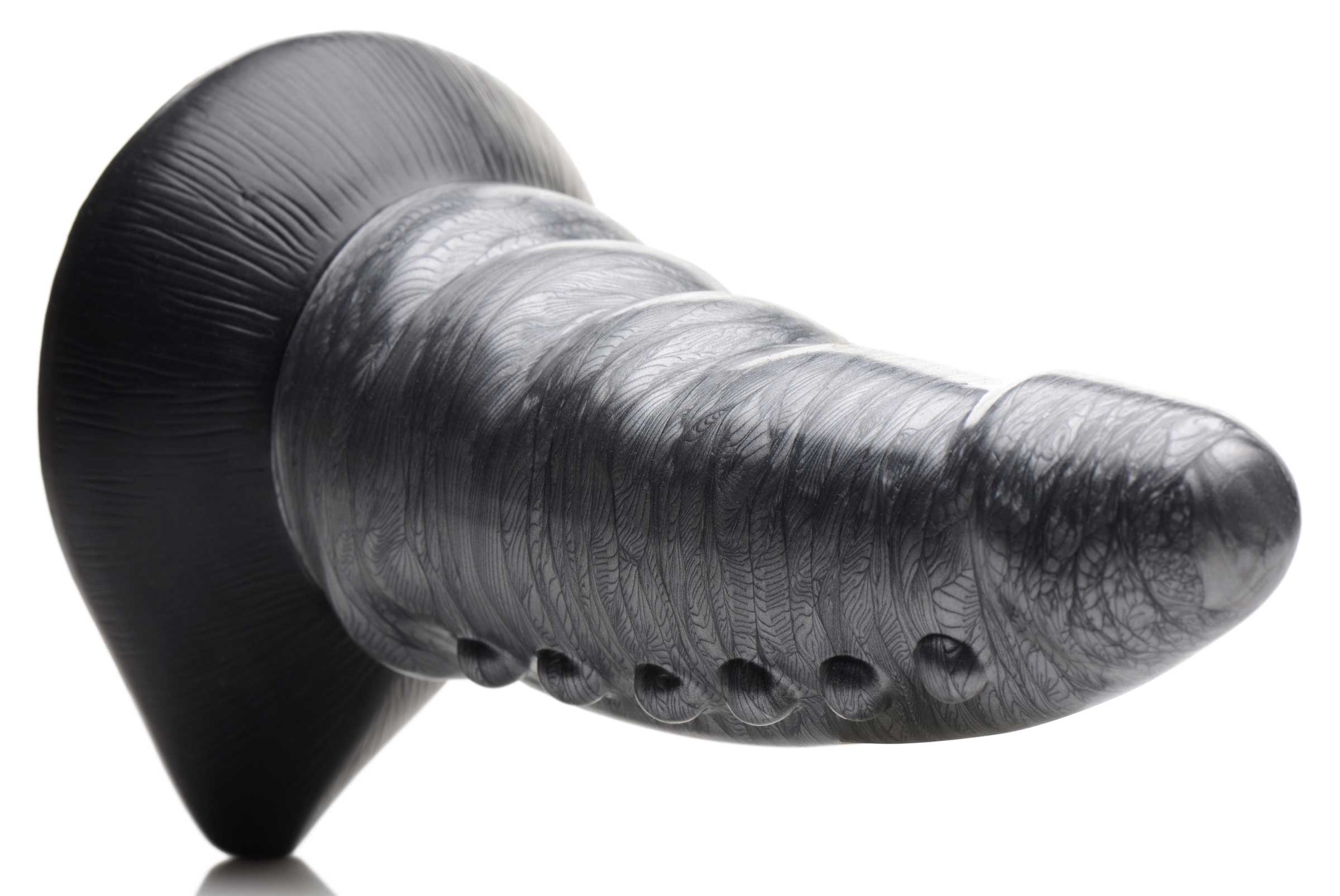 Creature Cocks Beastly Tapered Bumpy Silicone Dildo Grey