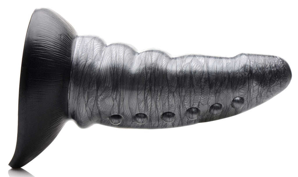 Creature Cocks Beastly Tapered Bumpy Silicone Dildo Grey