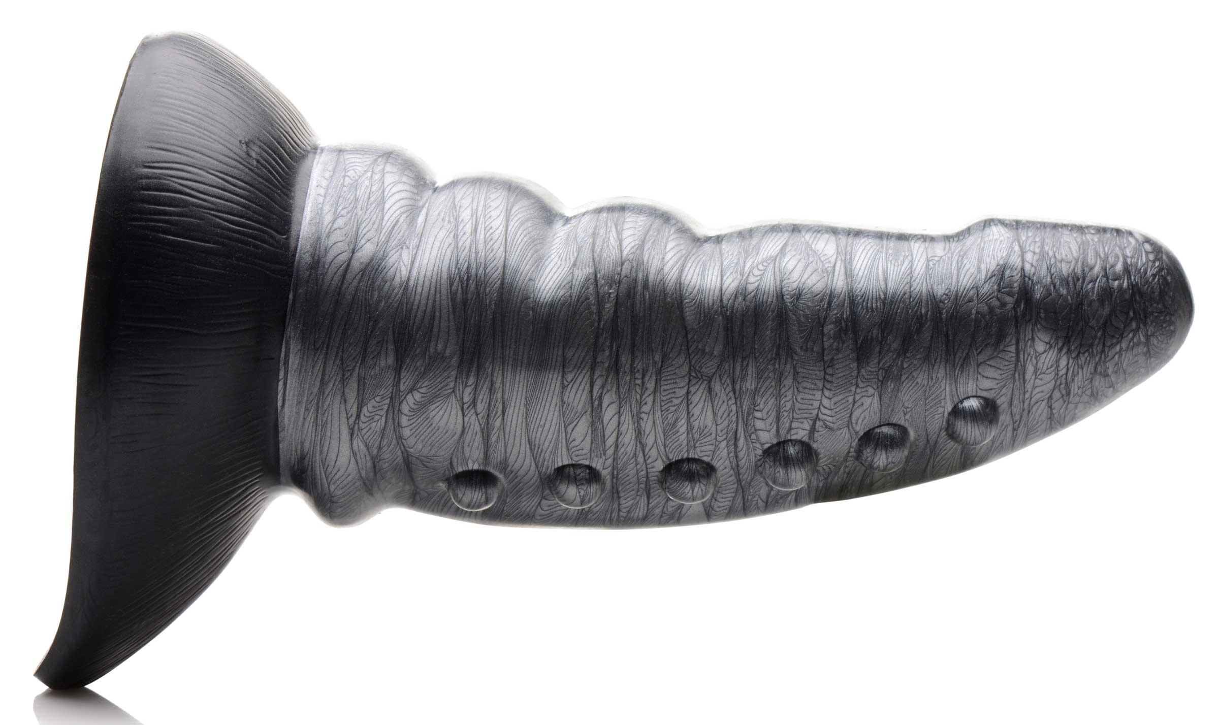 Creature Cocks Beastly Tapered Bumpy Silicone Dildo Grey