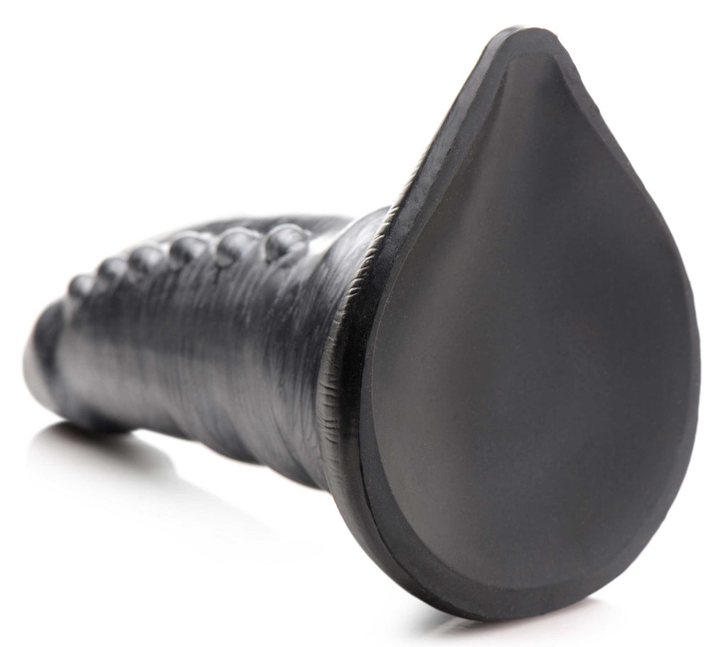 Creature Cocks Beastly Tapered Bumpy Silicone Dildo Grey