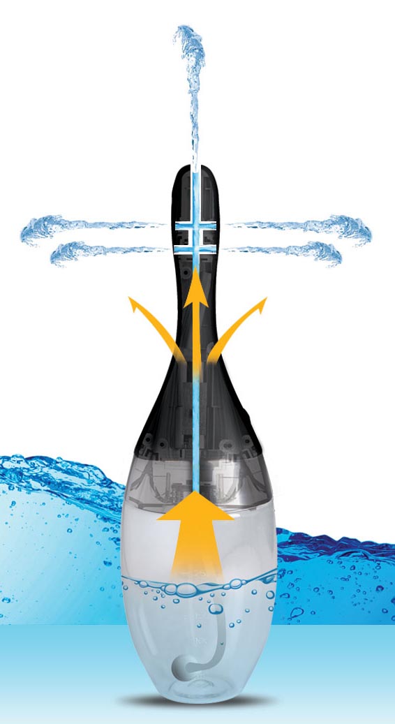 CleanStream Auto-Vibrating Enema Bulb Black