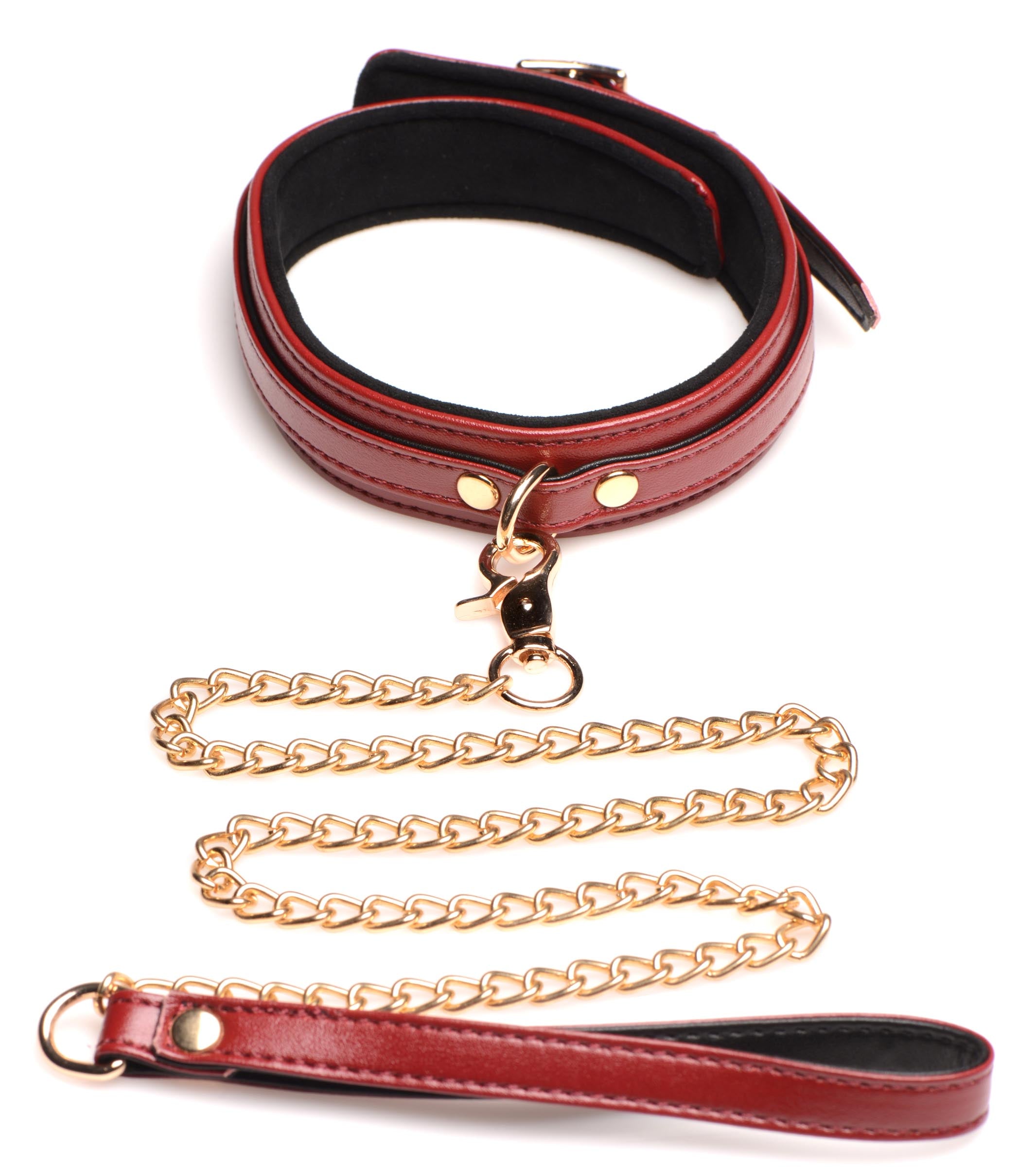 Master Series 6 Piece Burgundy Bondage Set Red