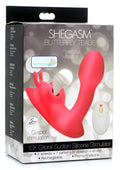 Shegasm Butterfly Tease 10X Clitoral Suction Silicone Stimulator Pink