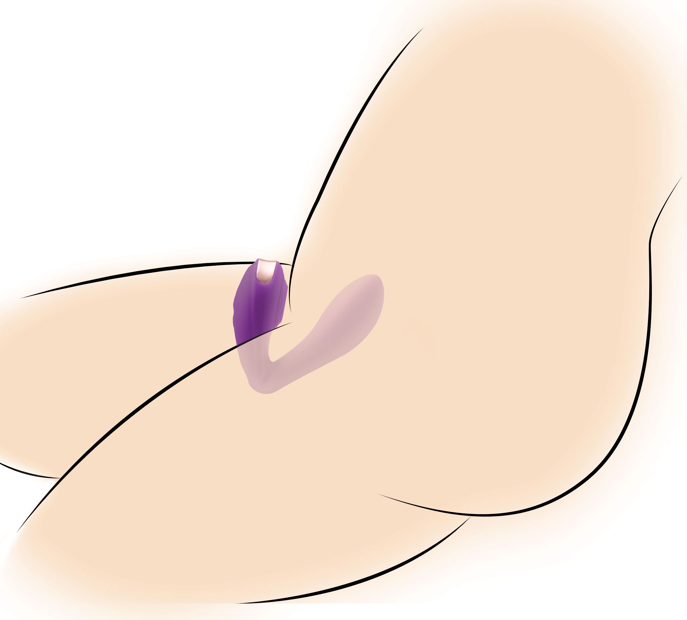 Inmi Pose Plus 10X Pulsing Bendable Silicone Vibrator Purple