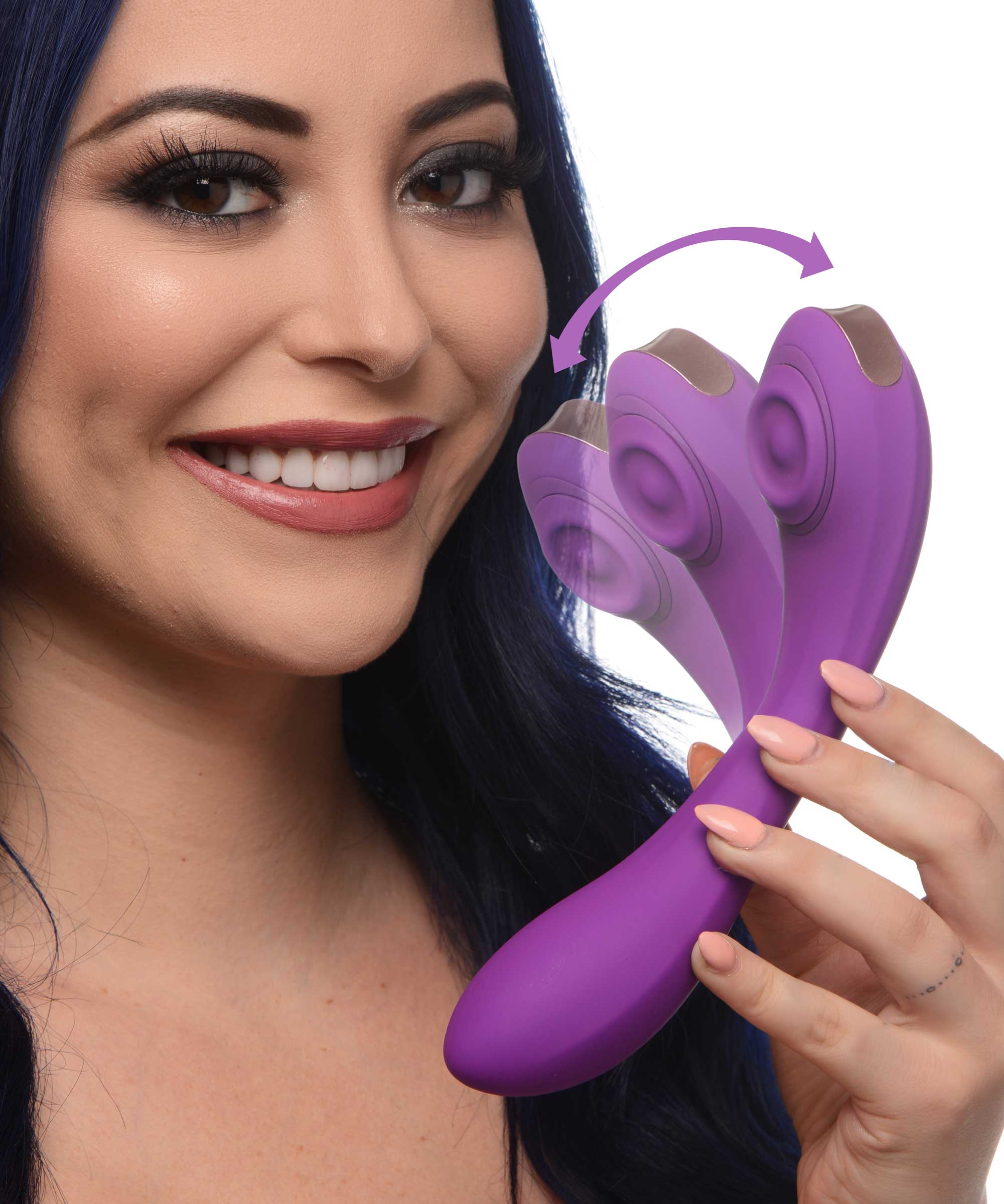 Inmi Pose Plus 10X Pulsing Bendable Silicone Vibrator Purple