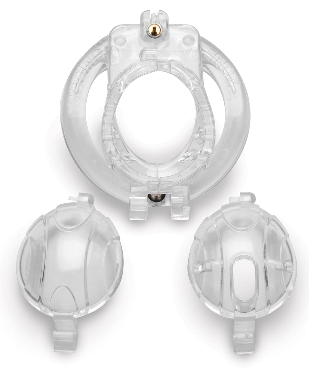 Master Series Lockdown Customizable Chastity Cage - Clear Clear