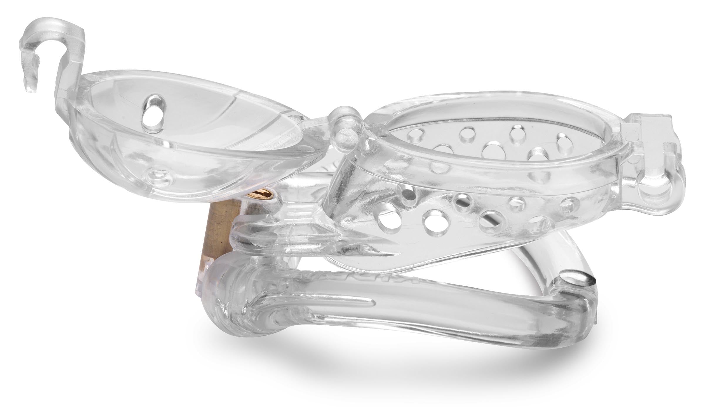 Master Series Lockdown Customizable Chastity Cage - Clear Clear