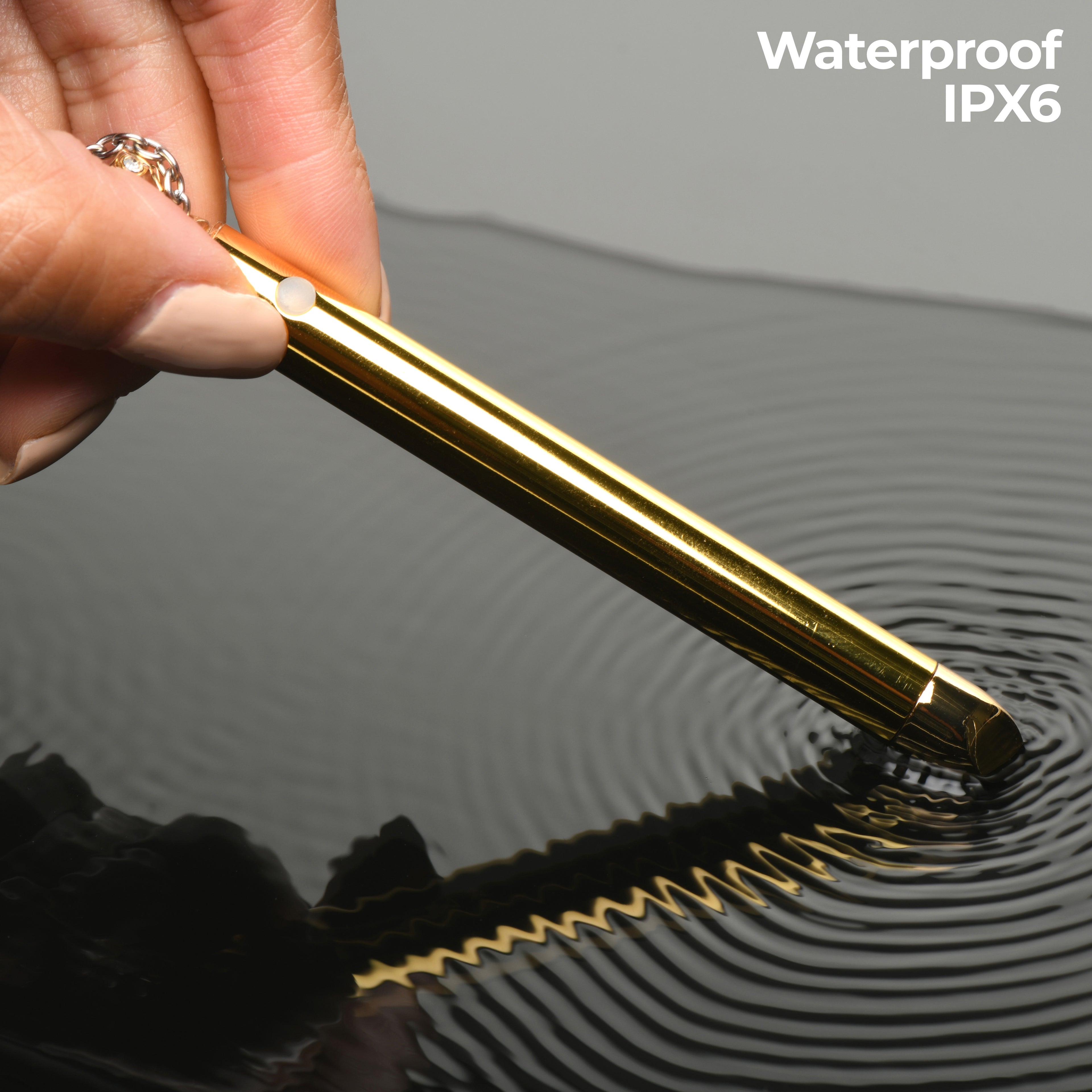 Charmed 7X Vibrating Necklace - Silver Yellow