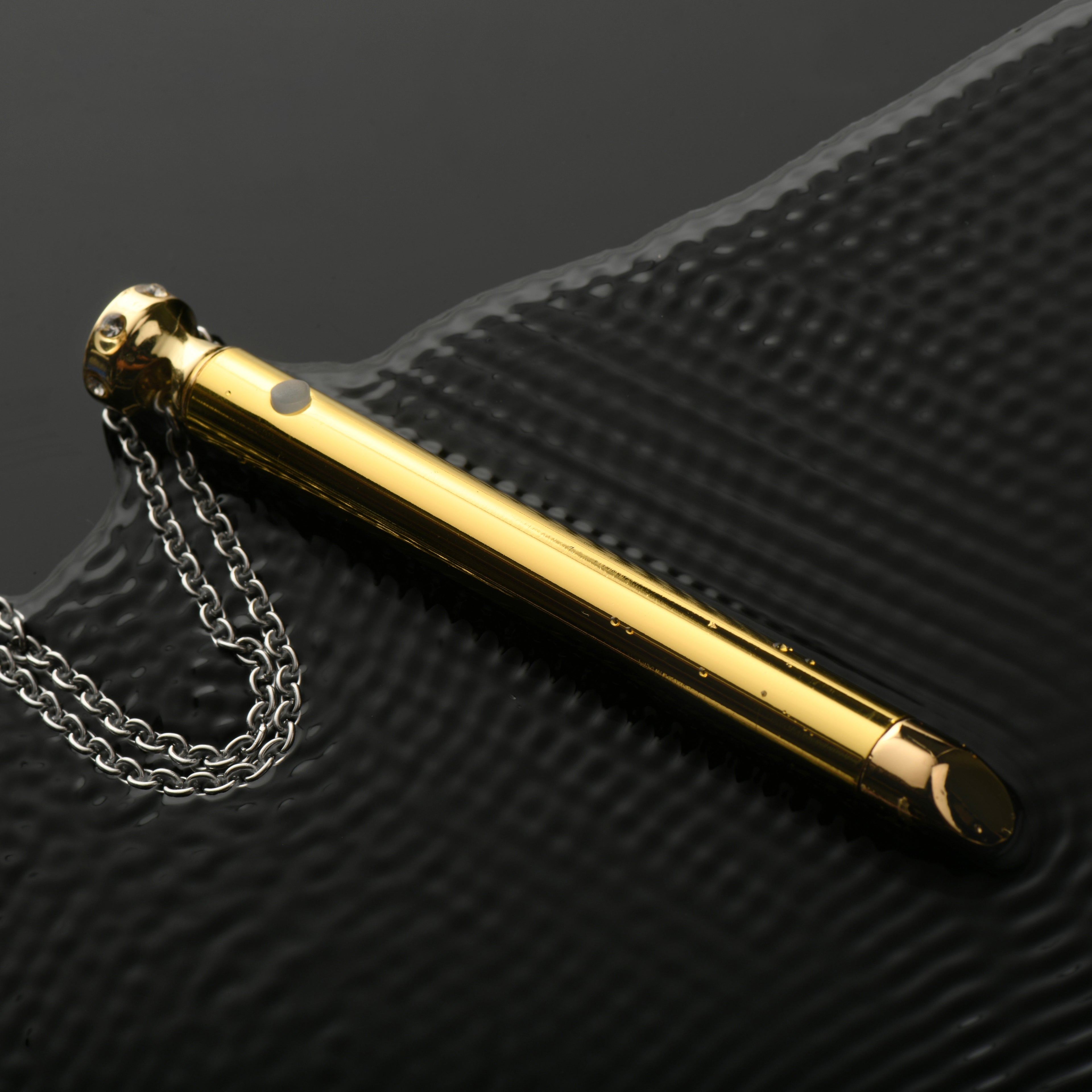 Charmed 7X Vibrating Necklace - Silver Yellow