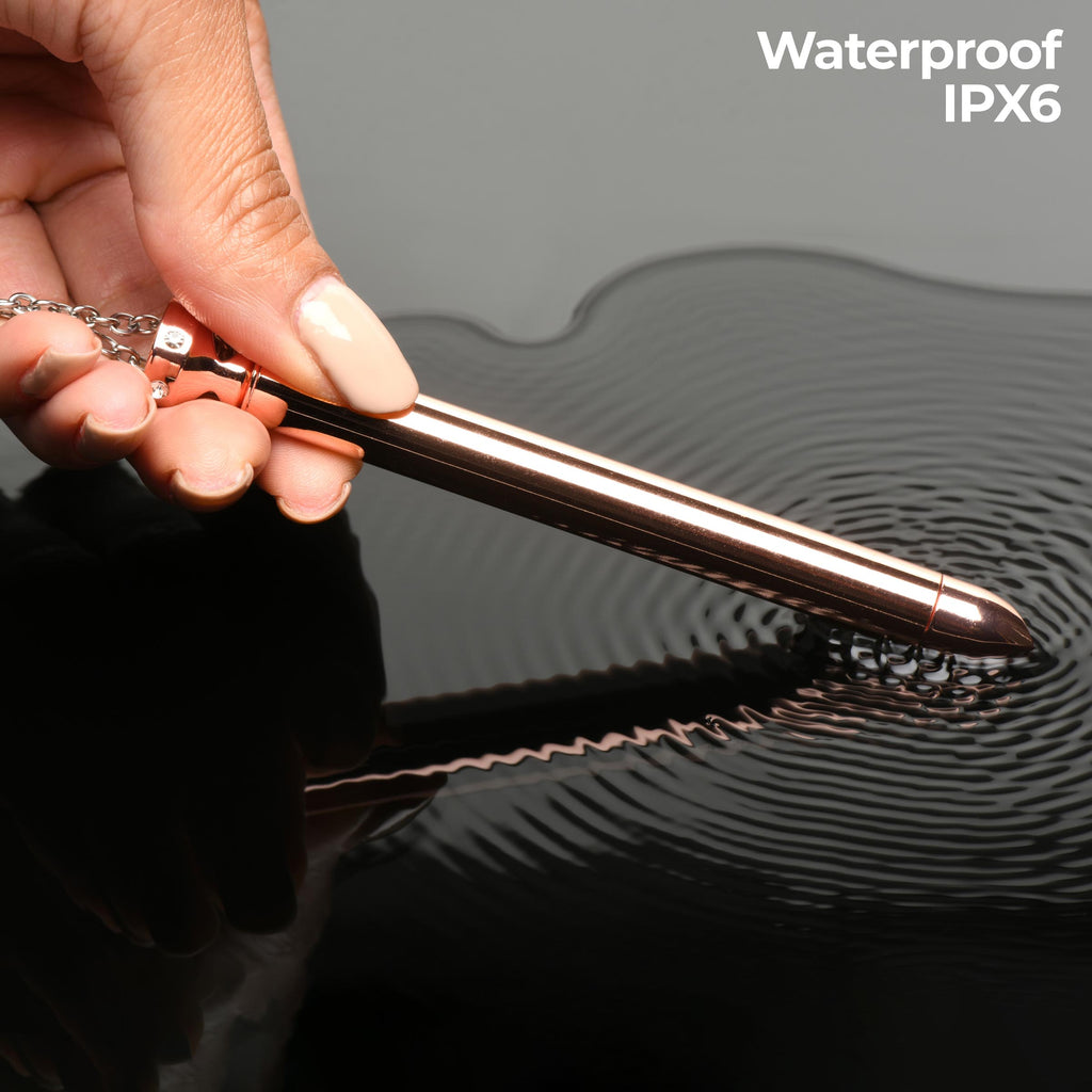 Charmed 7X Vibrating Necklace - Silver Pink