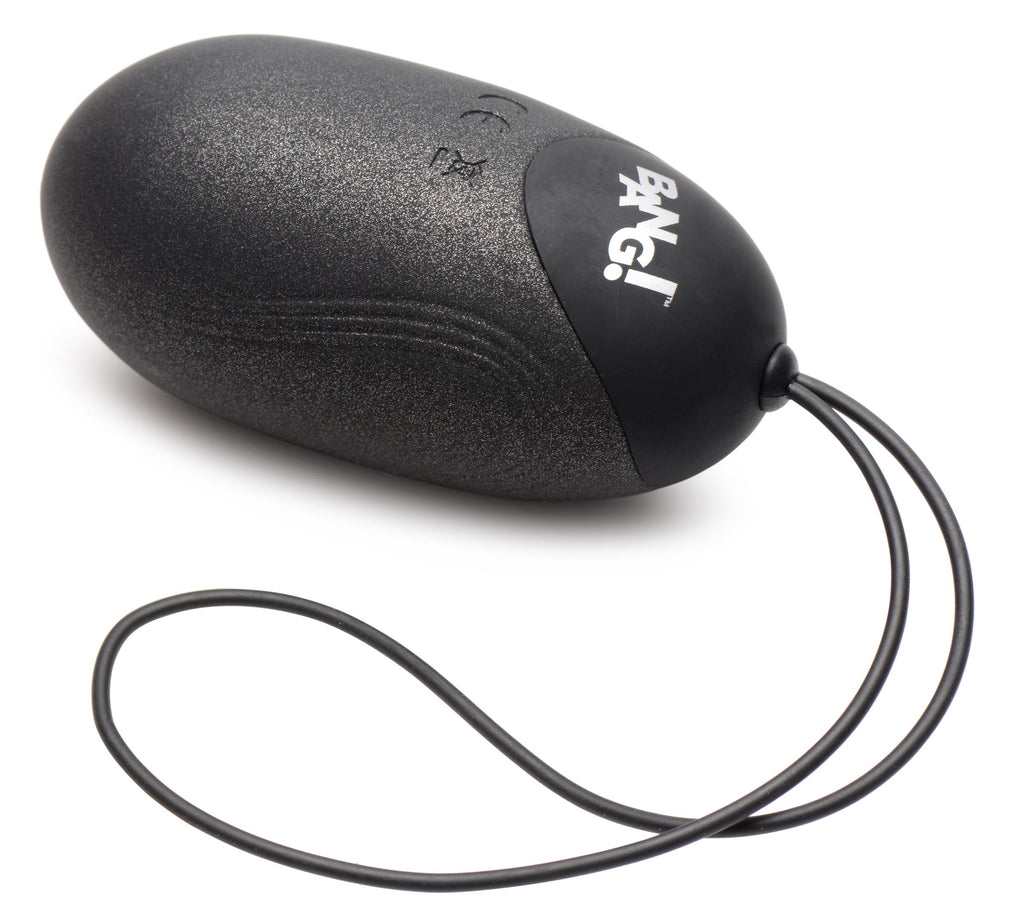 Bang! 25X Vibrating Silicone XL Egg with Remote Control Black