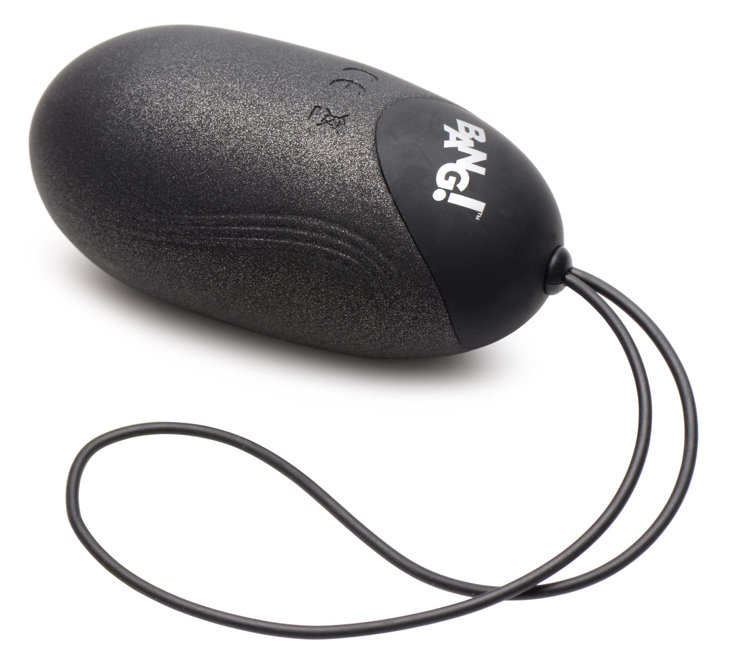 Bang! 25X Vibrating Silicone XL Egg with Remote Control Black