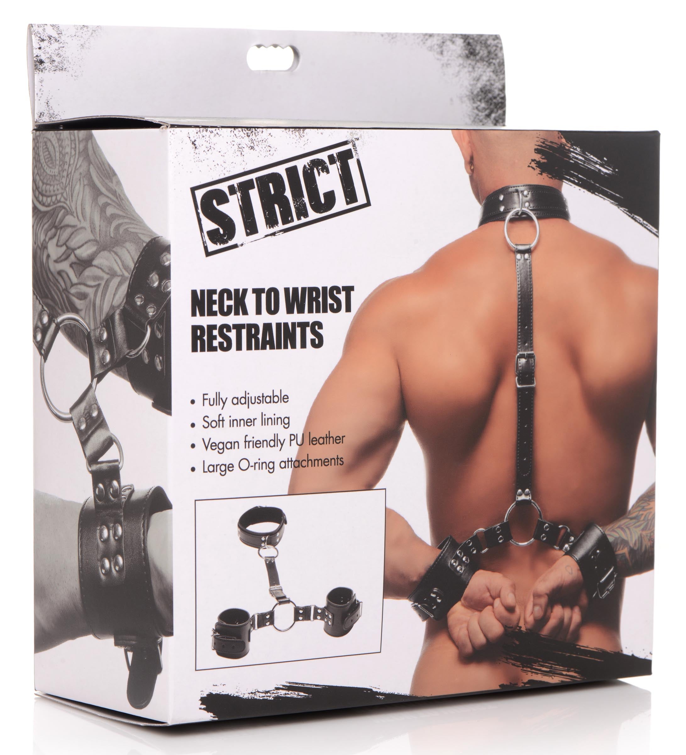 Strict Neck to Wrist Restraints Black