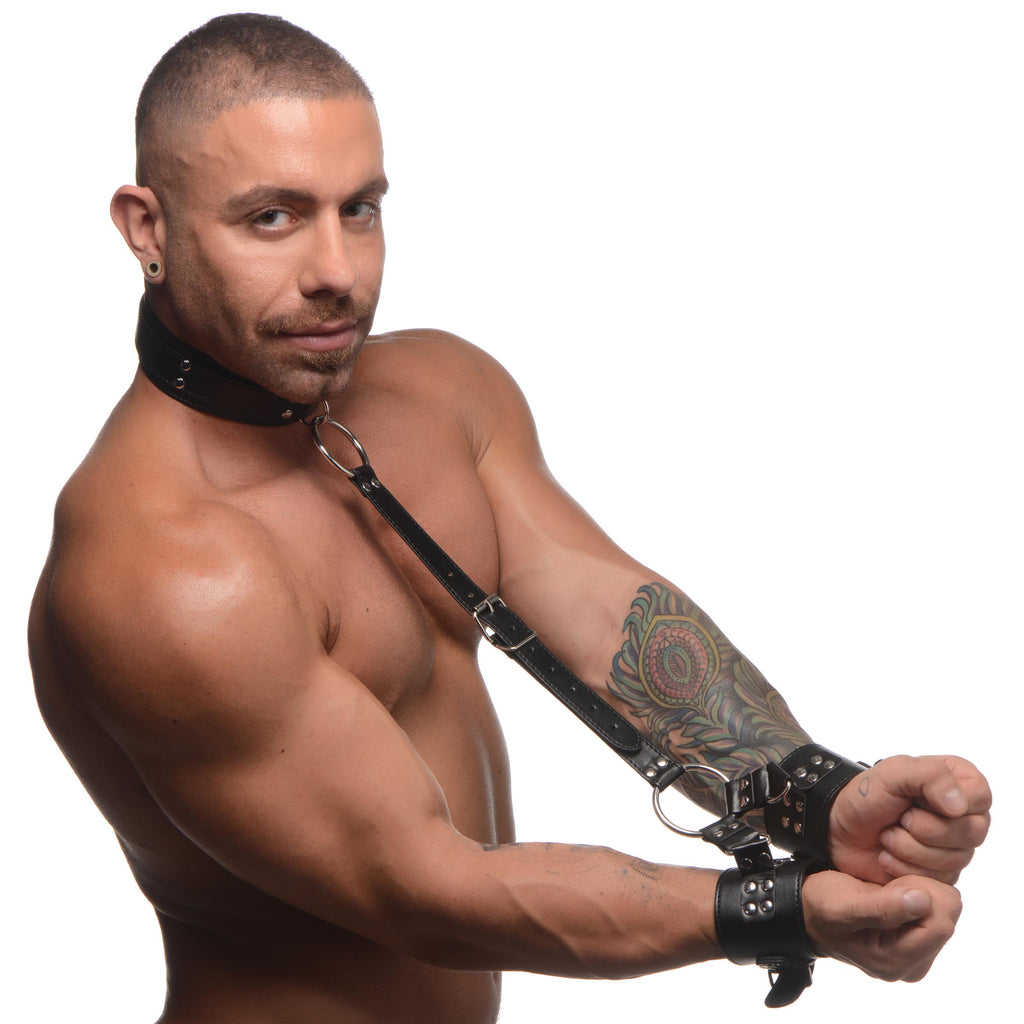 Strict Neck to Wrist Restraints Black