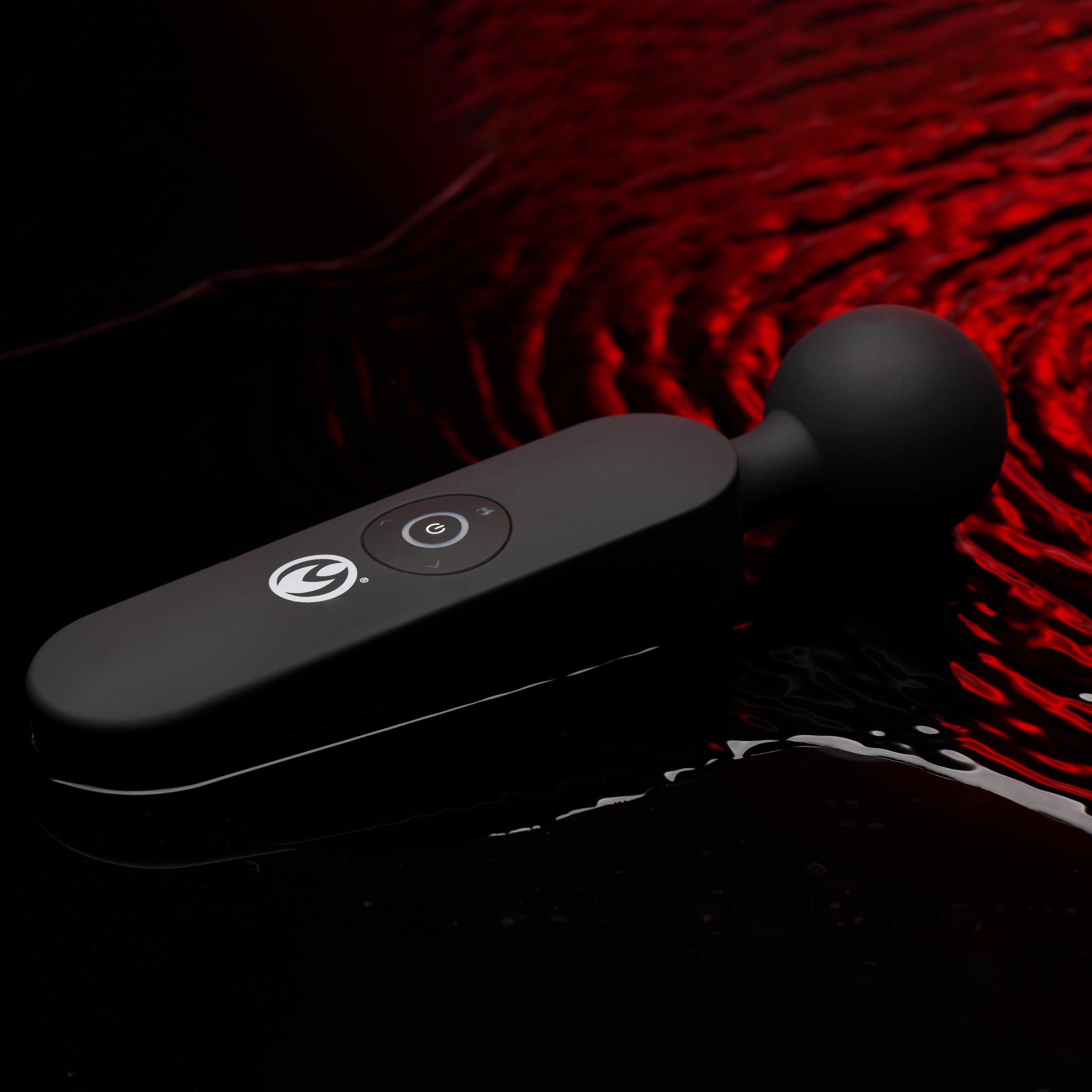 Master Series 72X Silicone Heating Wand Massager Black