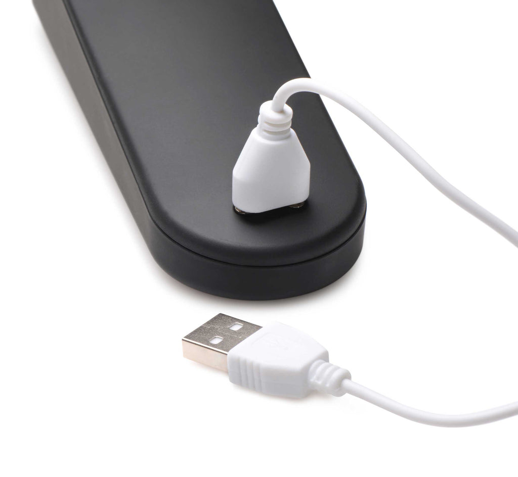 Master Series 72X Silicone Heating Wand Massager Black