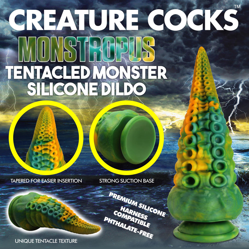 Creature Cocks Monstropus Tentacled Monster Silicone Dildo Multi
