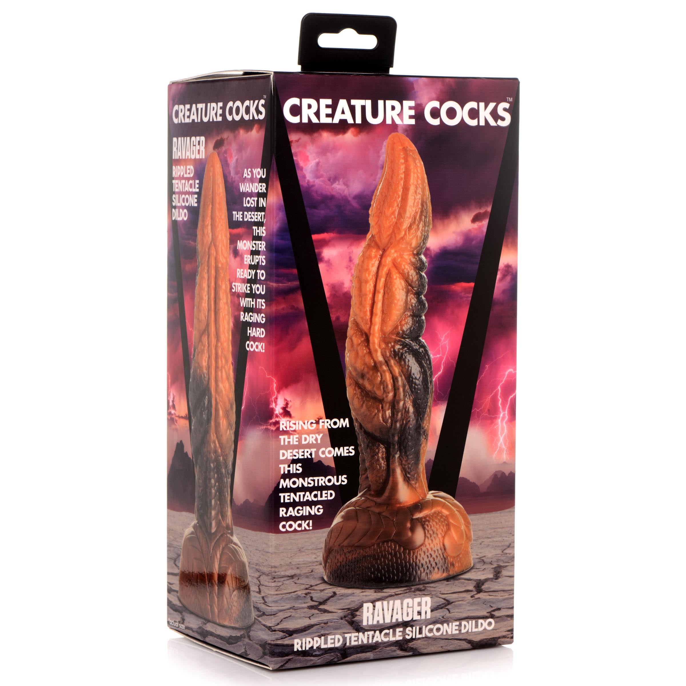 Creature Cocks Ravager Rippled Tentacle Silicone Dildo Multi