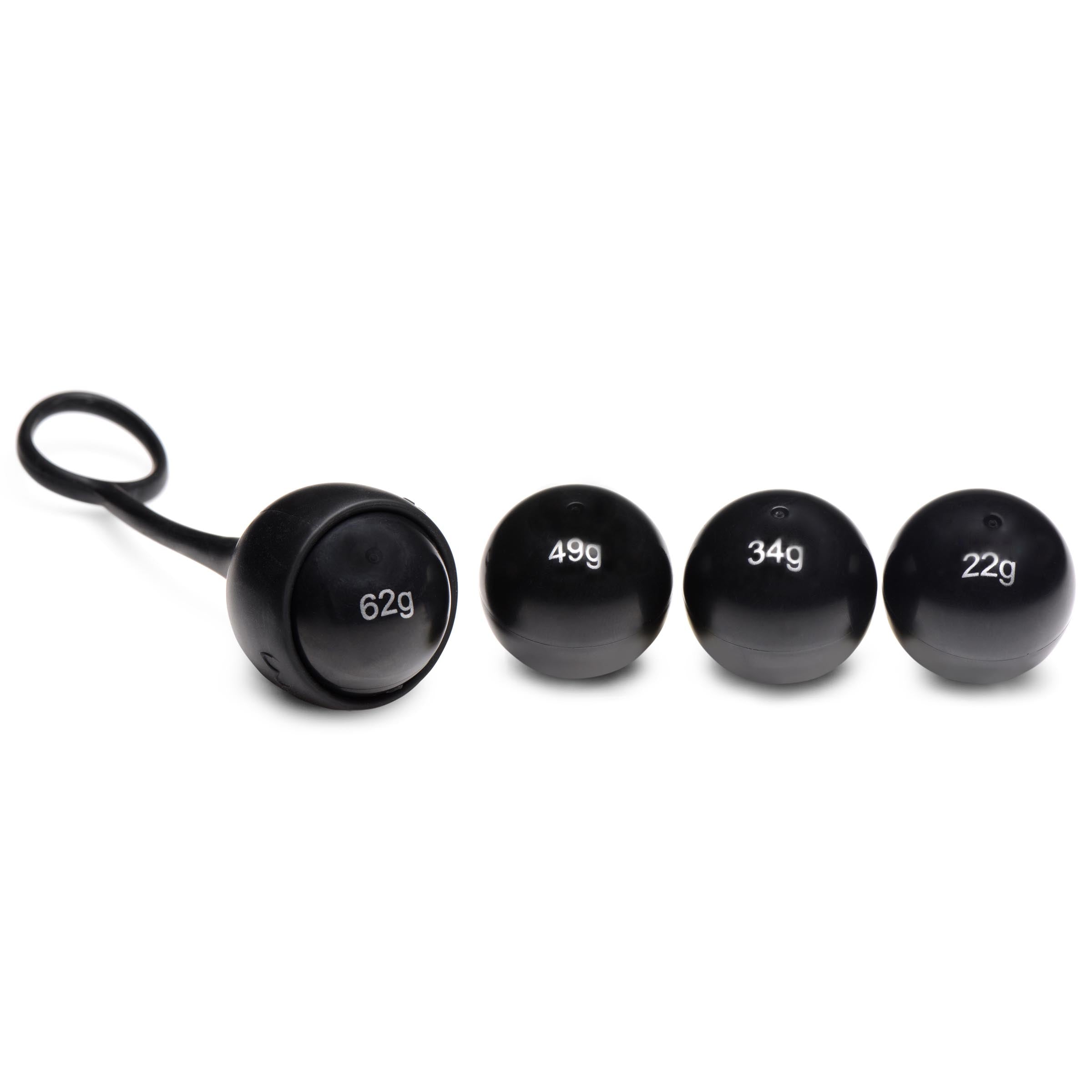 Master Series Cock Dangler Silicone Penis Strap with Weights Black