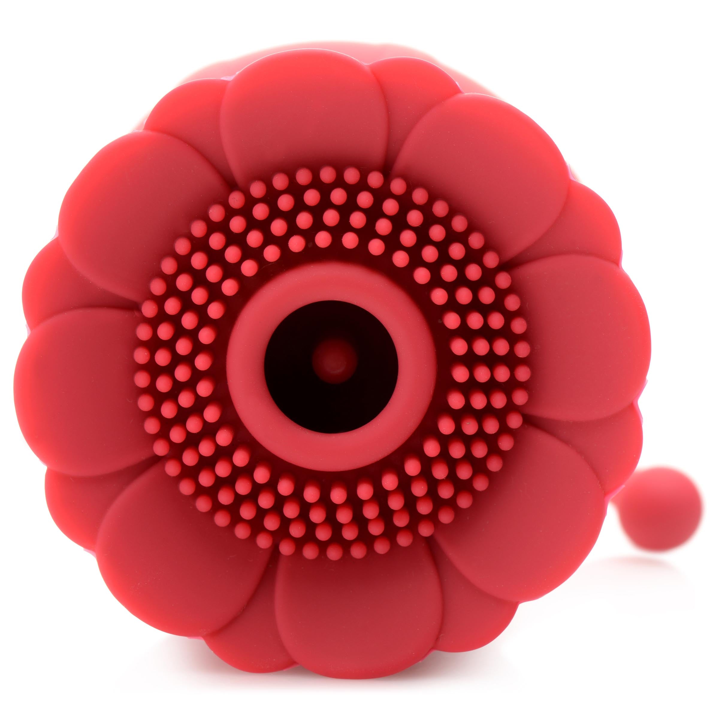 Bloomgasm Royalty Rose Textured Suction Clit Stimulator Red