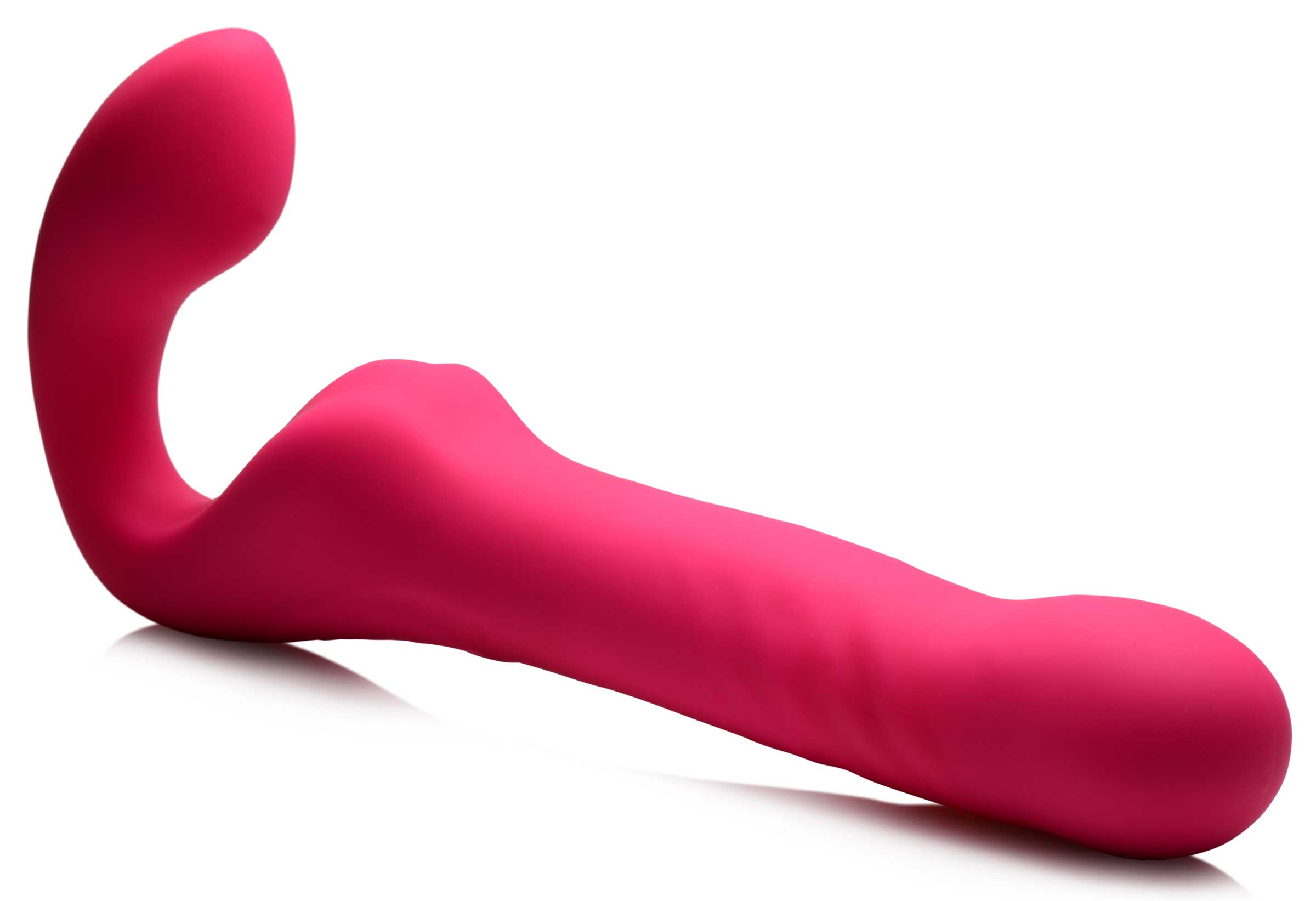 Strap U 30X Thrusting and Vibrating Strapless Strap-On With Remote Control Pink