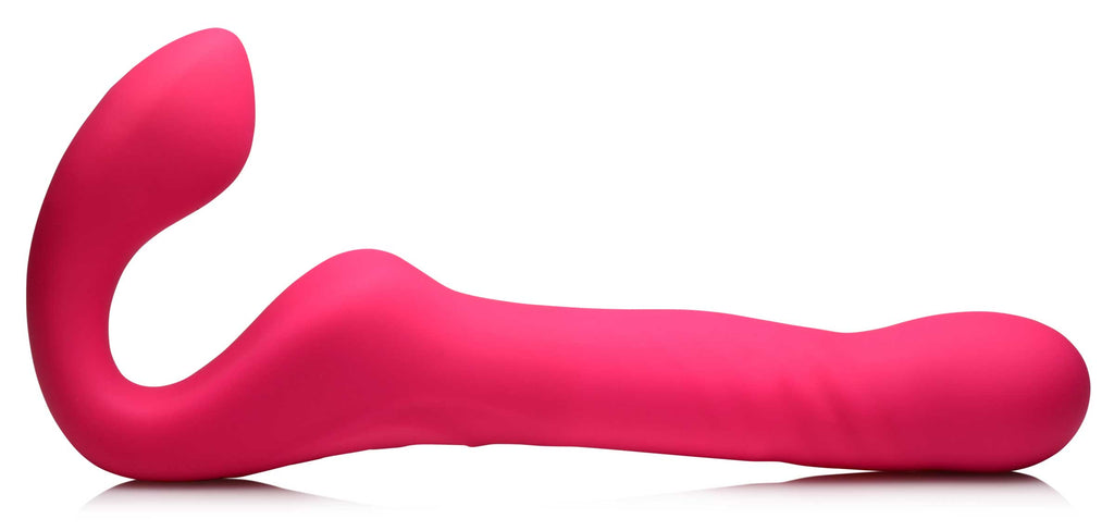 Strap U 30X Thrusting and Vibrating Strapless Strap-On With Remote Control Pink