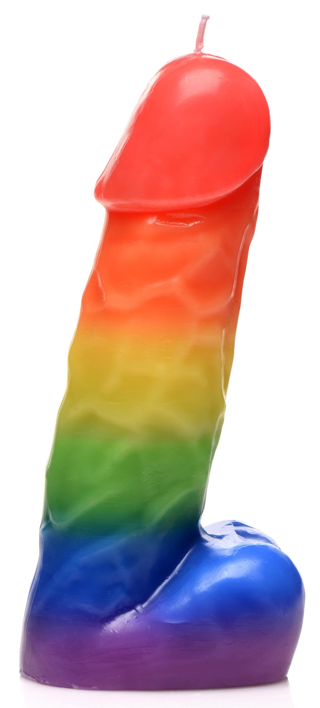 Master Series Pride Pecker Dick Drip Candle - Rainbow Multi
