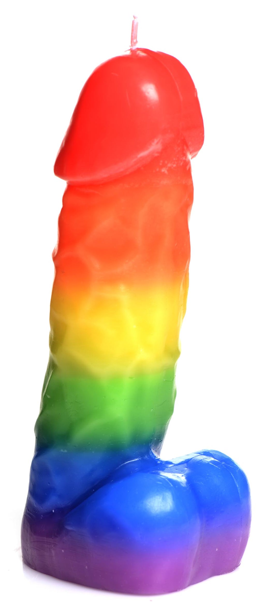 Master Series Pride Pecker Dick Drip Candle - Rainbow Multi
