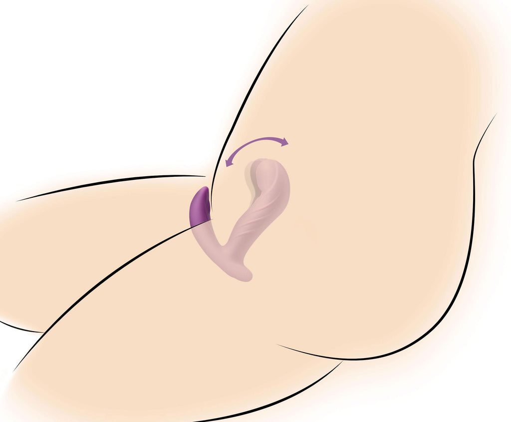 Inmi G-Rocker 10X Come Hither Silicone Vibrator with Remote Control Purple