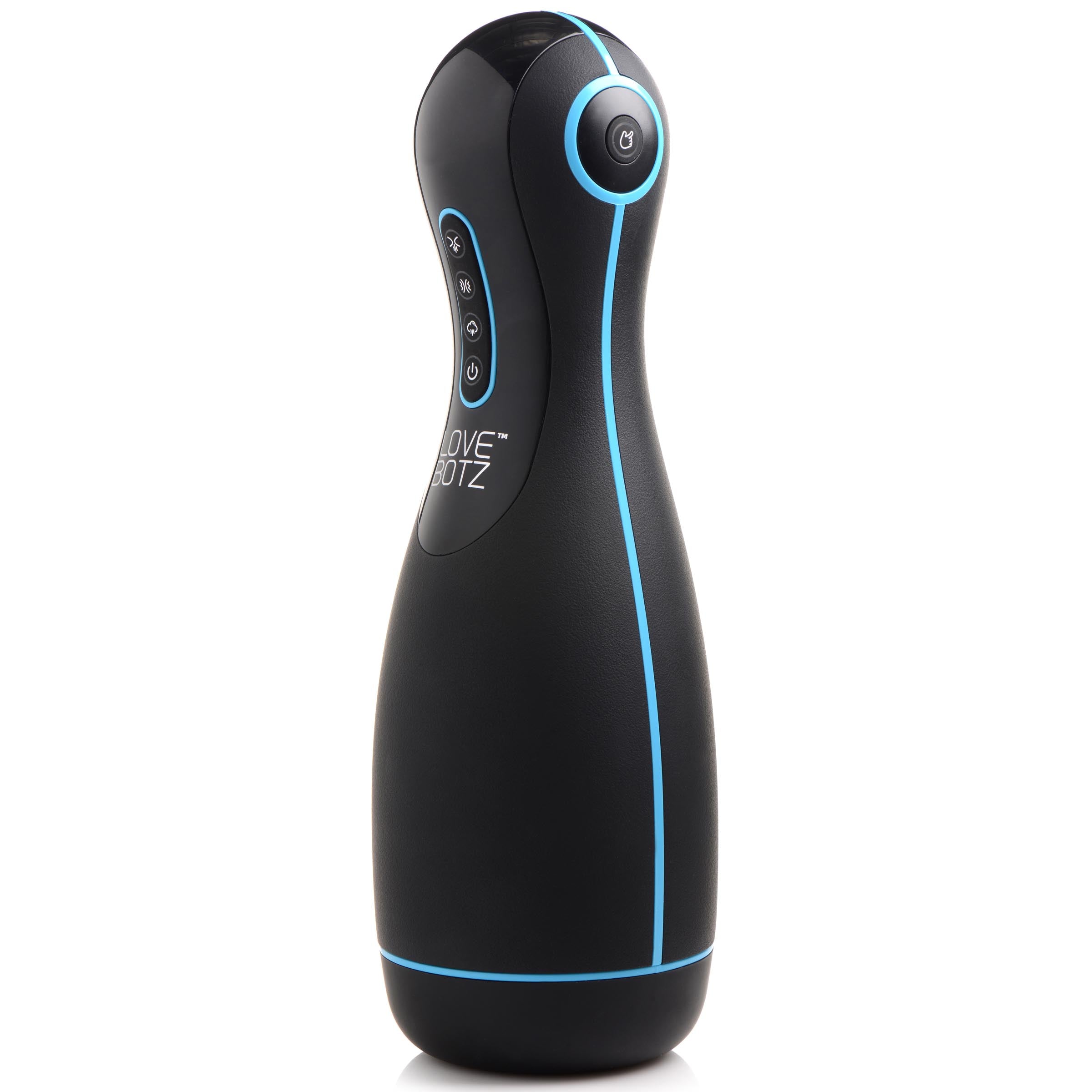 Lovebotz The Milker Extreme 16X Sucking, Squeezing, and Vibrating Masturbator Black