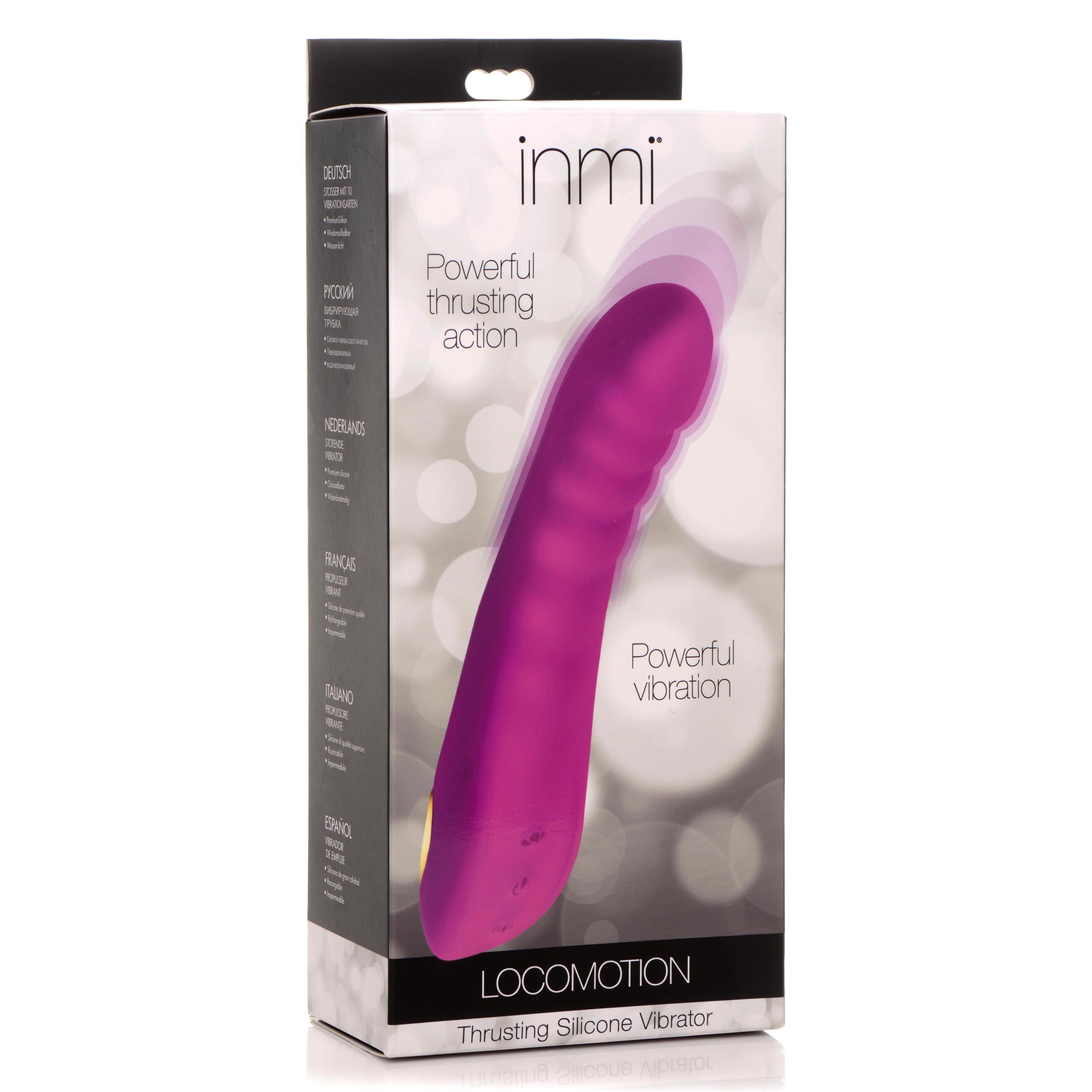 Inmi Locomotion Thrusting Silicone Vibrator Purple