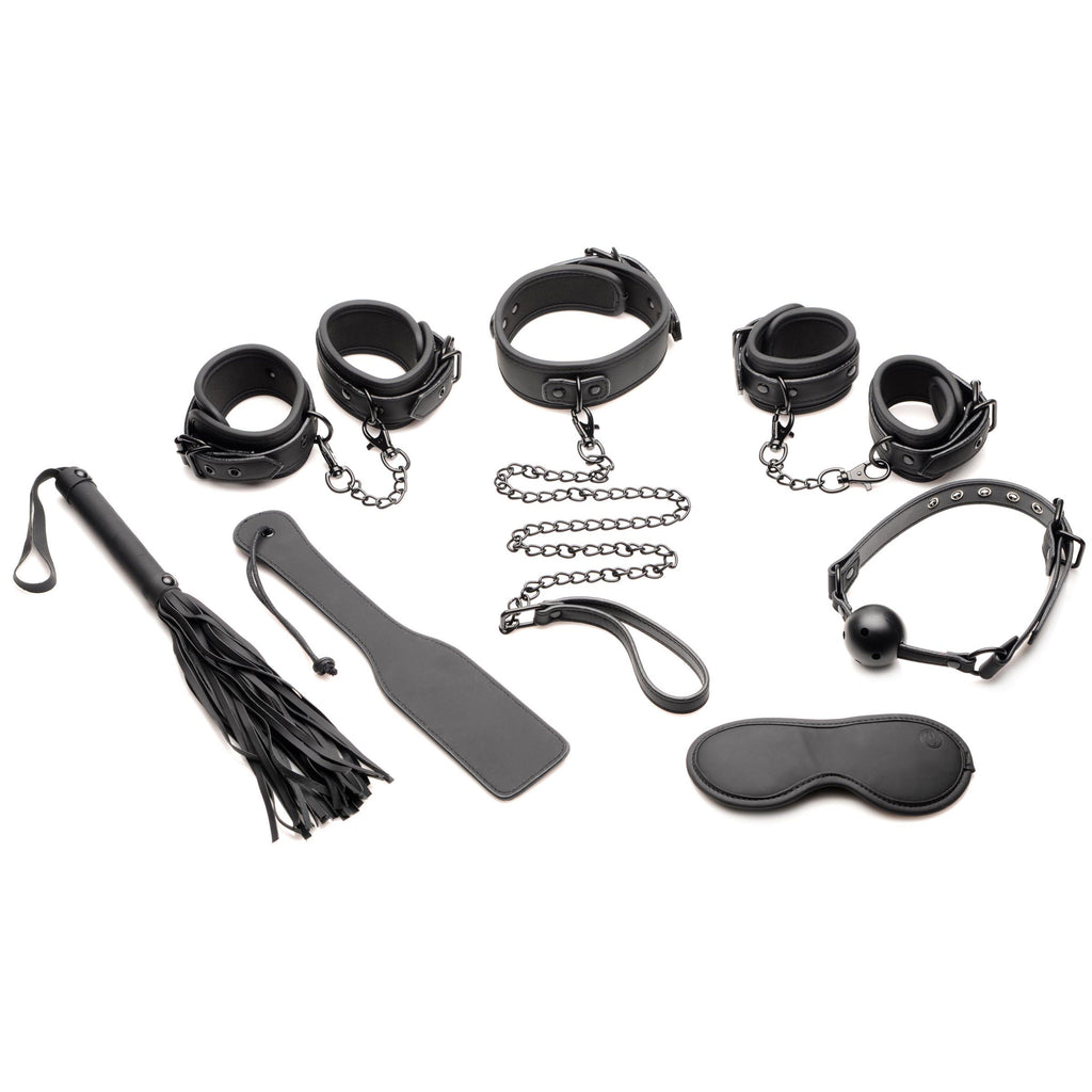 Master Series Master of Kink 10 Piece Bondage Set Black