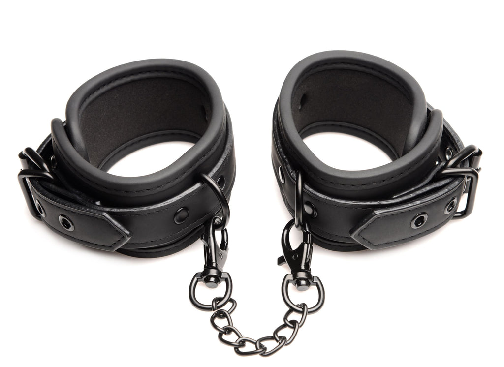 Master Series Kinky Comfort Wrist and Ankle Cuff Set Black