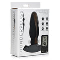 ThunderPlugs 25X Pulsing and Vibrating Silicone Plug with Remote Black