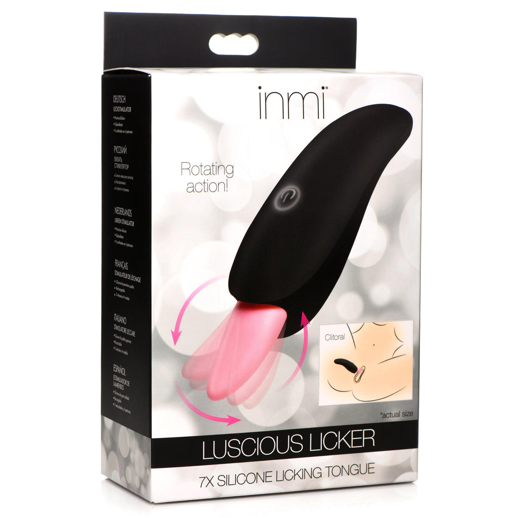 Inmi Luscious Licker 7X Silicone Licking Tongue Black