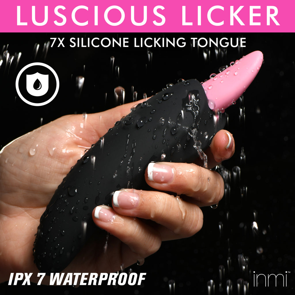 Inmi Luscious Licker 7X Silicone Licking Tongue Black