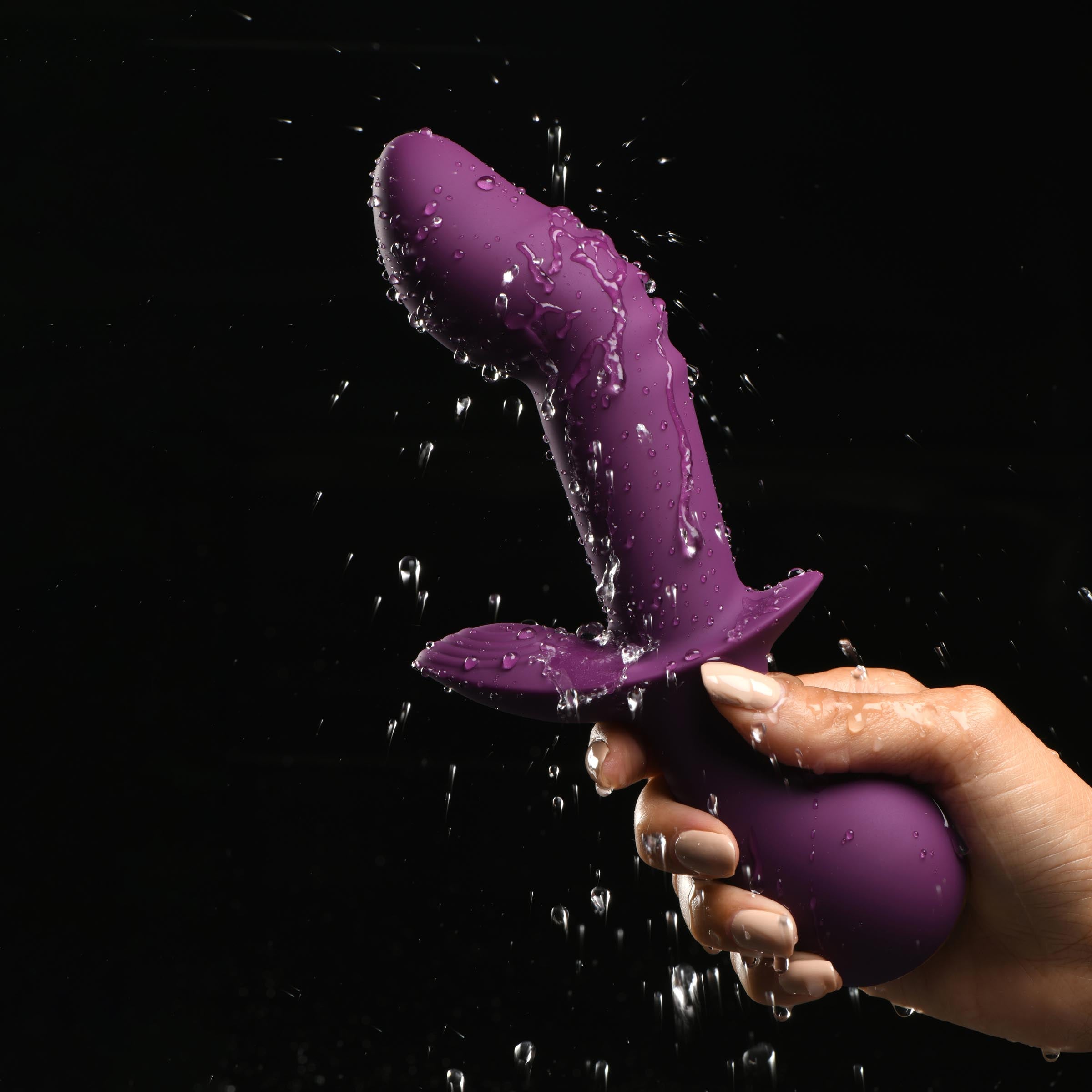 Rumblers 10X G-Spot Silicone Vibrator Purple