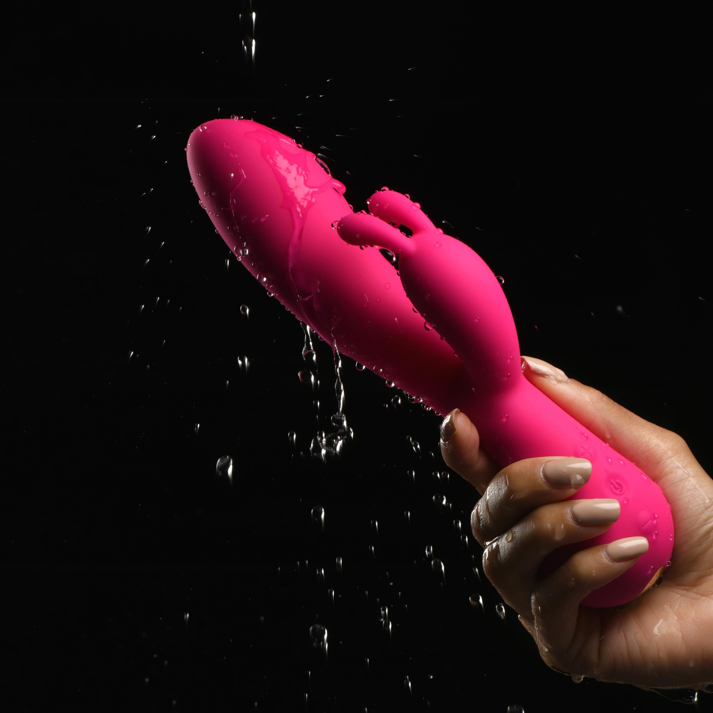 Rumblers 10X Rabbit Silicone Vibrator Pink