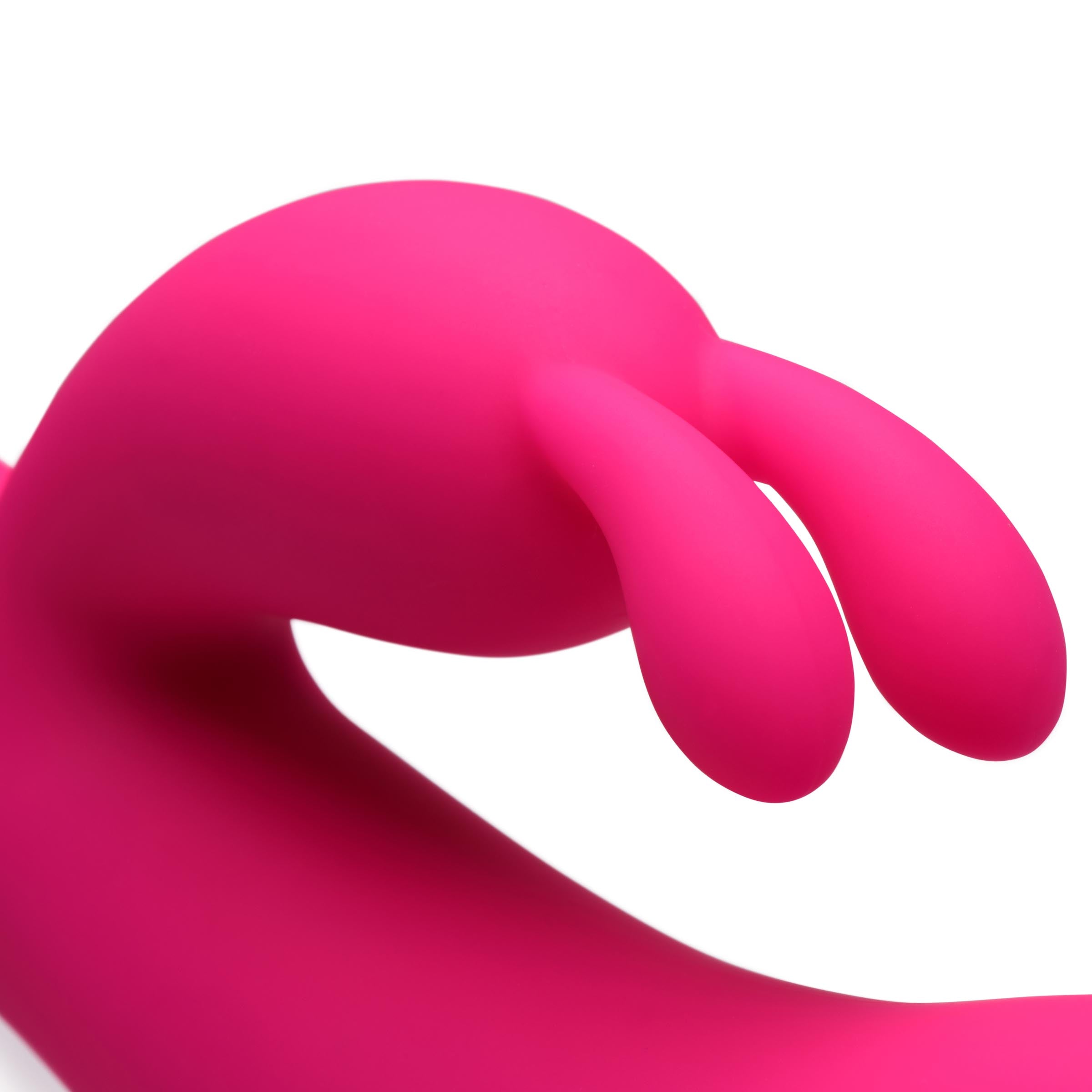 Rumblers 10X Rabbit Silicone Vibrator Pink