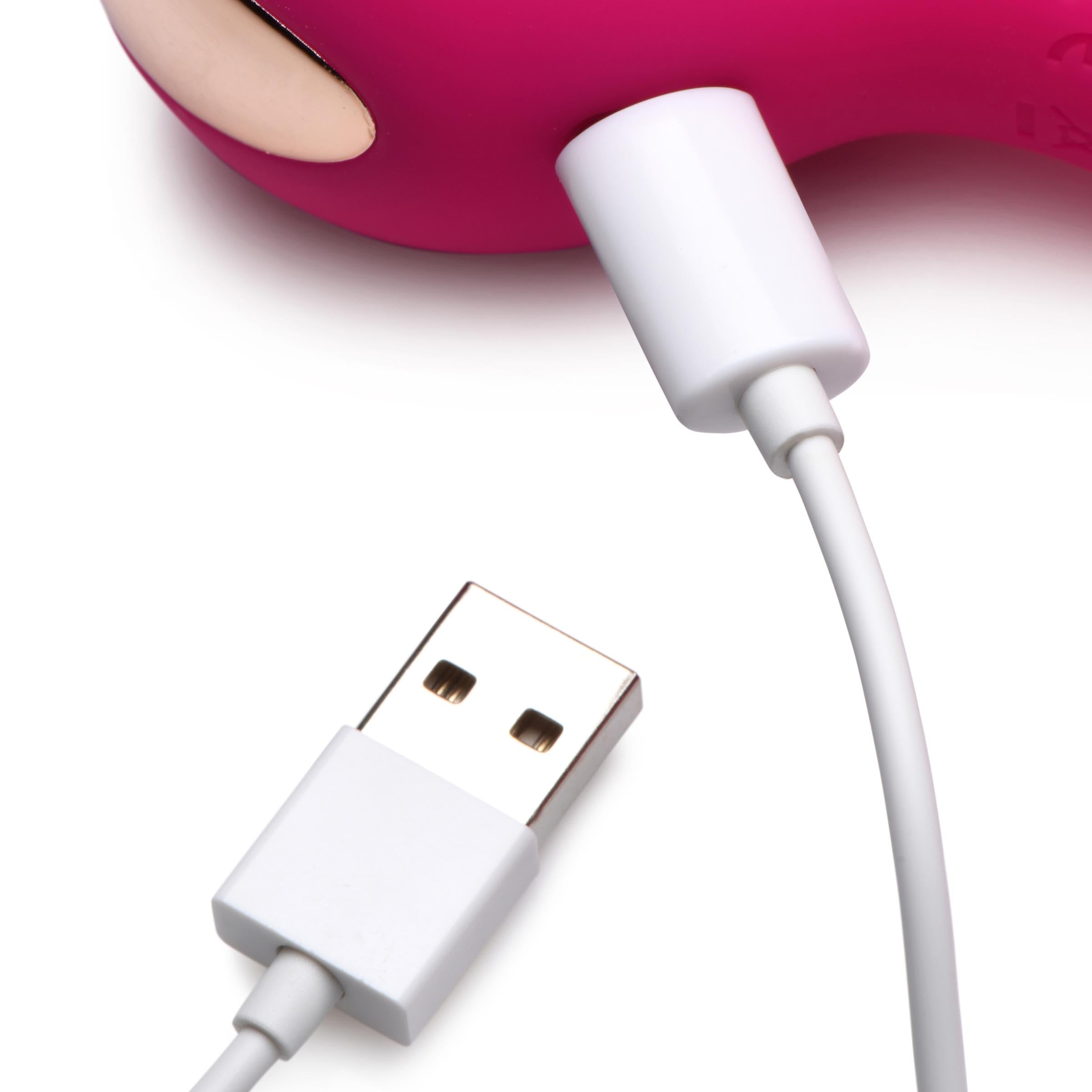 Rumblers 10X Rabbit Silicone Vibrator Pink