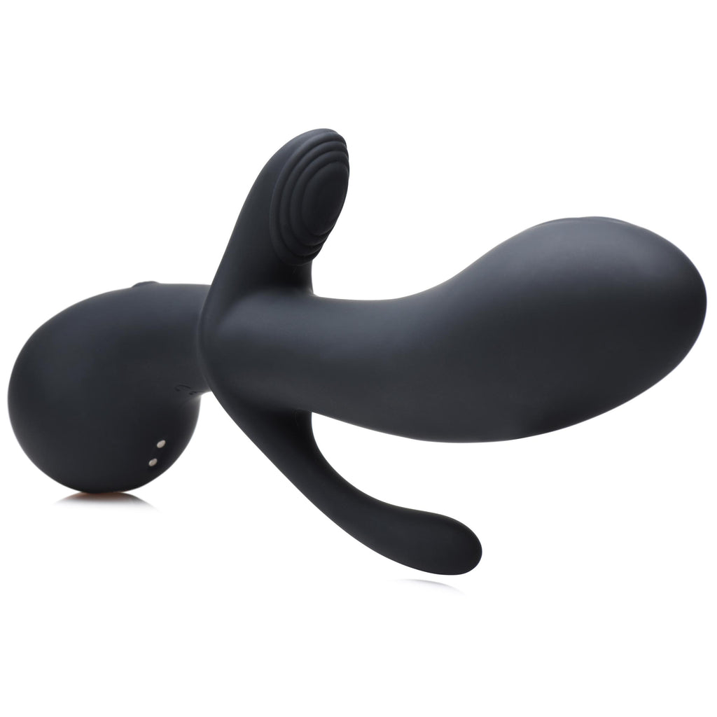 Rumblers 10X Triple Stim Silicone Vibrator Black