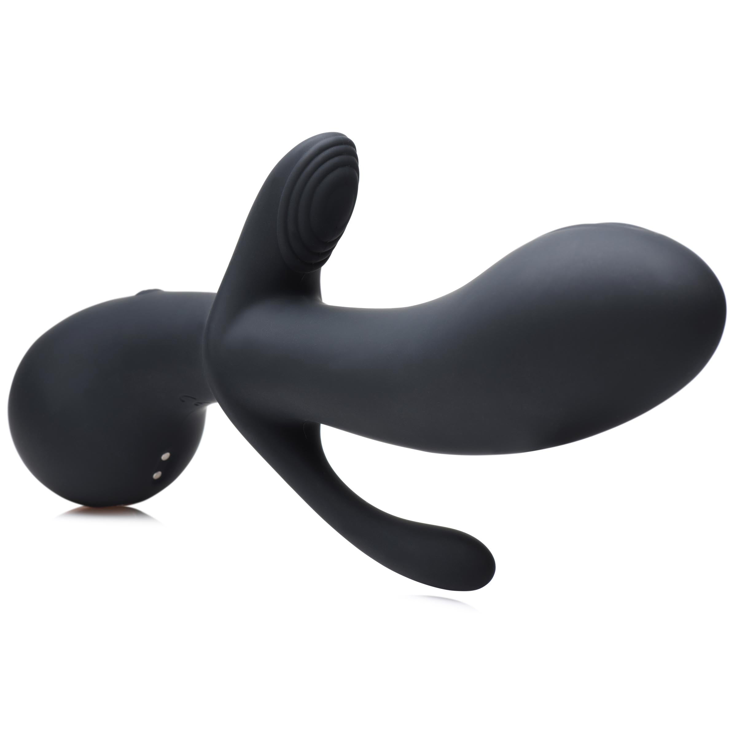 Rumblers 10X Triple Stim Silicone Vibrator Black