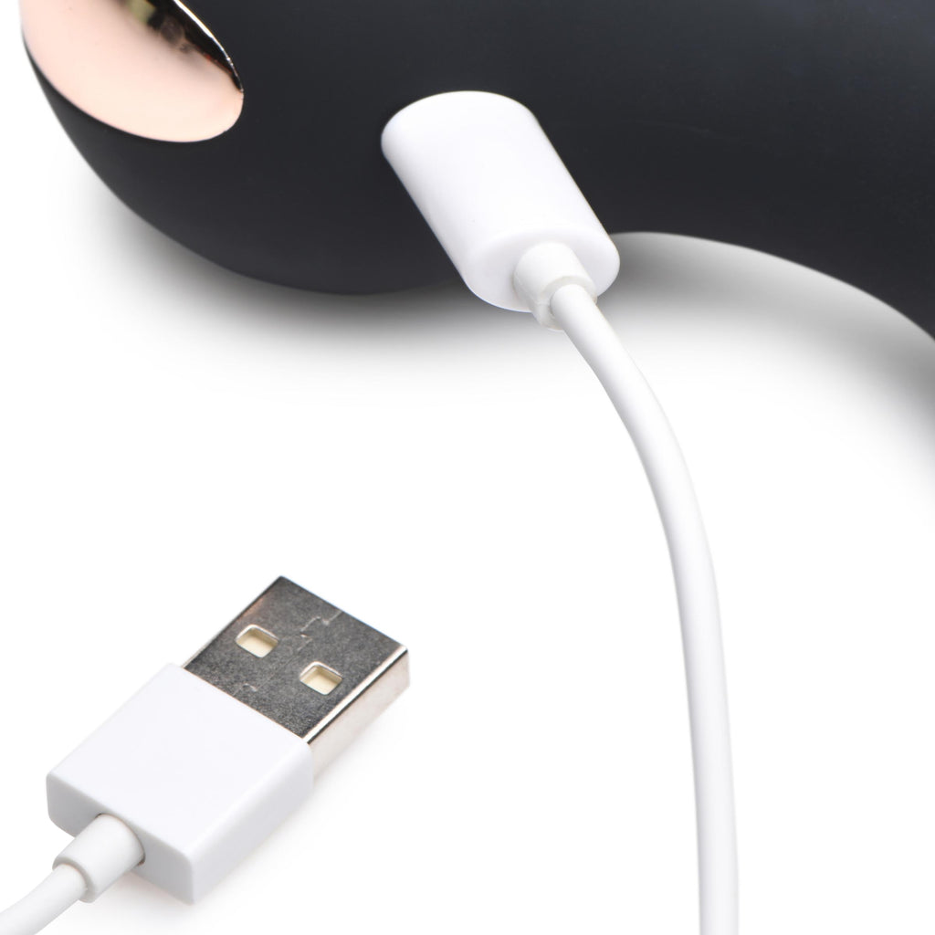 Rumblers 10X Triple Stim Silicone Vibrator Black