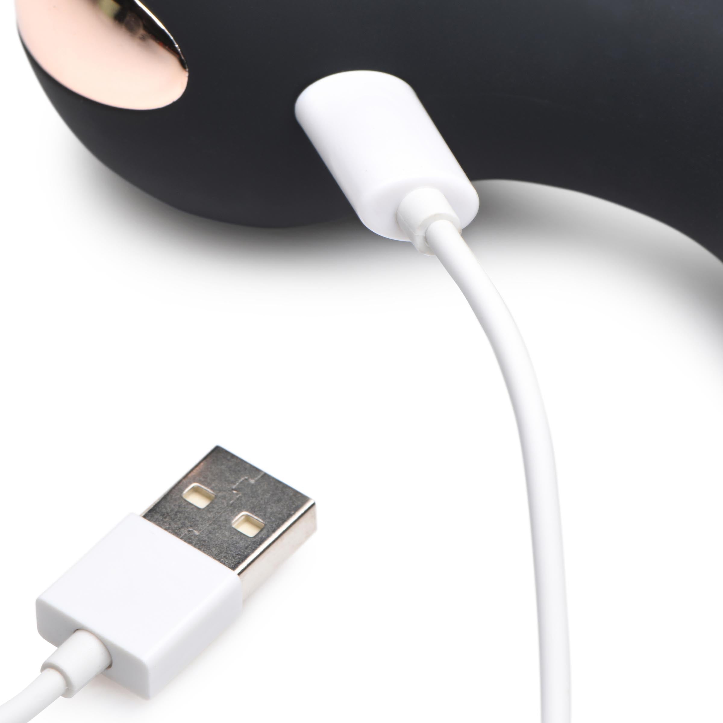 Rumblers 10X Triple Stim Silicone Vibrator Black