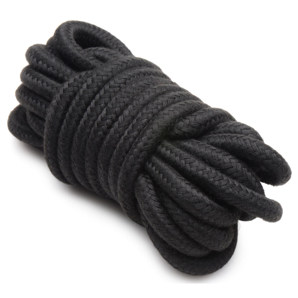 Master Series Hook Up 10 Piece Plush Bondage Set Black