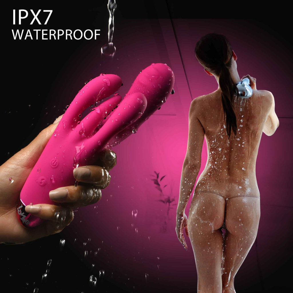 Bang! 10X Triple Rabbit Silicone Vibrator - Pink Pink