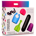 Bang! 7X Rechargeable Bullet with 4 Attachments Multi