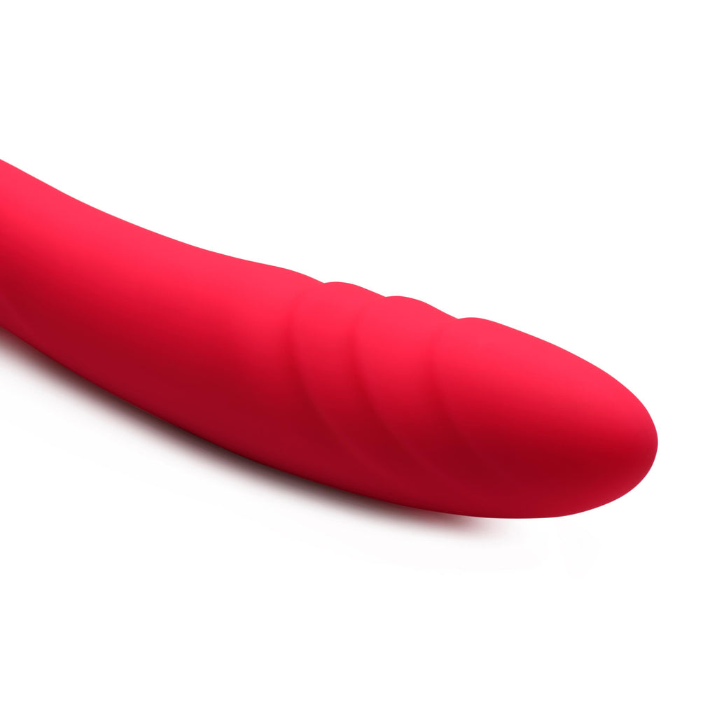Inmi 7X Double Down Silicone Double Dildo with Remote Pink